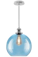 Modern Vintage Blue Glass Globe Ceiling Pendant Lamp M0236