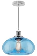 Modern Vintage Blue Glass Dome Ceiling Pendant Lamp M0237