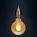 Retro Vintage LED 6w DIMMABLE Globe Smoked Gold Glass G95 B22 