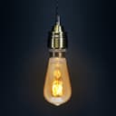 Edison Classics 2w Vintage LED Filament Bulb Teardrop Spiral ST58 Smoke Gold Glass E27 Edison Screw 