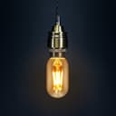 Retro Vintage LED 4W Edison Style Filament Tube Bulb Smoked Gold Glass T45 E27