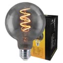 2w Vintage LED G95 Bulb E27 Spiral Filament Smoke Grey
