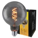 2w Vintage LED G125 Bulb E27 Spiral Filament Smoke Grey