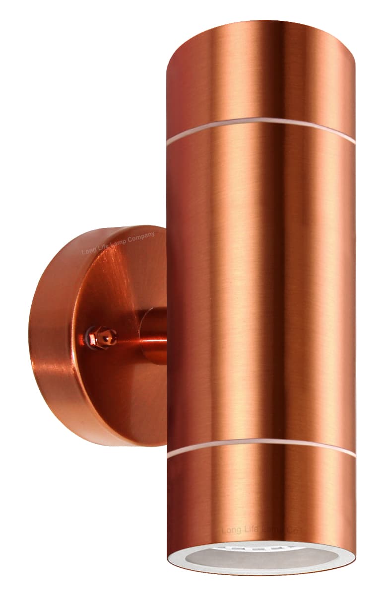 Modern Double Outdoor Wall Light Stainless Steel Copper IP65 ZLC081C