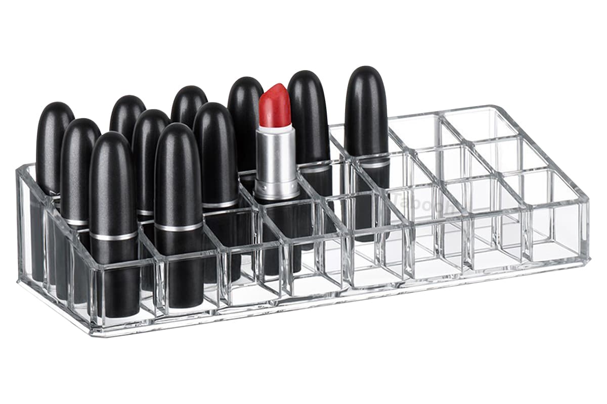 Cosmetic Clear Make Up Organiser Acrylic 24 Sections for Lipstick Lip gloss Nail Polish M8202