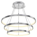 Modern Round Chandelier LED 3 Ring Ceiling Pendant Light Warm White 