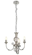 Vintage Ceiling Pendant Light Brushed Chrome Antique Hanging Chandelier Candle Lantern H3039