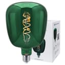 4w LED Decorative Green Vase Light Bulb E27 Glass Body Coil Spiral Filament GREENVASE