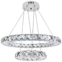 LED Modern Round Ceiling Chandelier Double Ring Warm White H3042