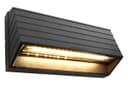 Modern LED Wall Light Down or Up Path Brick Surface Mount Light Matt Black in Warm White ZLC039WW 