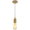 Ceiling Rose Pendant E27 Fitting Brass Flex Hanging Lamp Holder Kit K428