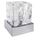 Ambient Glass Cube Touch Dimmable Table Lamp Chrome Base with Free G9 25w Bulb 