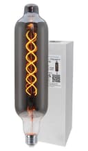4w LED Coil Bottle Light Filament Bulb Glass Smoked Grey Decorative E27 TT75