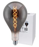  4w LED Vintage Filament Bulb Smoked Glass Tear Drop Classic Edison Coil Light Bulb E27 PS160GREY