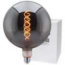 4w Vintage LED Over Sized Globe Glass Spiral Filament Bulb G200 E27 Smoked Grey