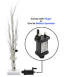 LED Indoor Christmas Tree White 60cm 6000k Light Dual Mains and Battery Operated TREE02