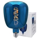 4w LED Decorative Blue Vase Light Bulb E27 Glass Body Coil Spiral Filament BLUEVASE