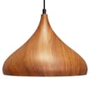 Modern Ceiling Pendant Dome Metal Wood Grain Finish Light H3063