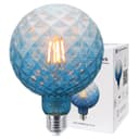 LED Glass Globe Light Bulb E27 Edison Screw Filament Classic Blue Smoked G125 Pinecone