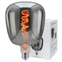 4w LED Decorative Smoked Grey Vase Light Bulb E27 Glass Body Coil Spiral Filament GREYVASE