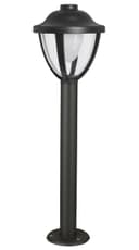 12W LED Bollard Outdoor Garden Light Stainless Steel Black Finish Cool White ZLC360BCW
