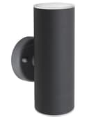 Modern 11W LED Double Outdoor Wall Light Black Warm White ZLC347B