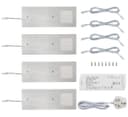 20w LED Under Cabinet Kitchen Lights Slim Rectangular Warm White 3000k Kit Of 4 UC02