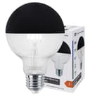 4W LED Crown Top Light Bulb Matte Black E27 Cool White 6500k