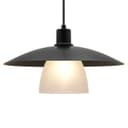 Modern Ceiling Pendant Light Black Frosted Glass H3114 