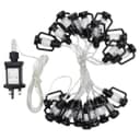 Outdoor Or Indoor Mini Lantern 20 LED String Lights IP44 Mains Powered Blue LANSL03