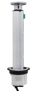 Silver Top Power Tower Pop Up Socket With 2 USB Charging Port 3 Plug Sockets P8083