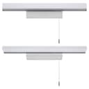 9w LED Bathroom Mirror Wall Light With Pull Cord Cool White 6500k IP20 ML15