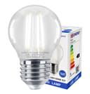 4w LED Filament Golf Ball Light Bulb E27 Cool White Clear Glass Pack of 2