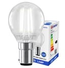 4w LED Filament Golf Ball Light Bulb B15 Cool White Clear Glass Pack Of 2