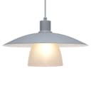 Modern Ceiling Pendant Light Grey Frosted Glass H3130