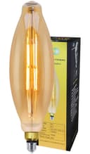 6w Tubular Antique Vintage LED Dimmable E27 Smoked Glass CT120DIM