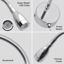LED Indoor Bedside Reading Wall Light 2W 3000K Chrome H3144