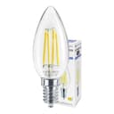 4W LED Candle Light Bulb Cool White 5000K Clear Glass E14 