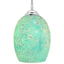  Vintage Ceiling Crackle Blue Mosaic Glass Pendant Light K420