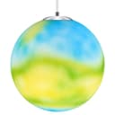 Art Deco Earth Globe Lamp Shade Pendant Light Fitting Polycarbonate