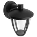 Outdoor Downward Wall Light Black Lantern Clear Diffuser IP44 ZLC381