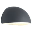 Outdoor Downward Wall Light Anthracite Grey Half Circular Frosted Diffuser IP54 ZLC382B