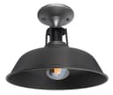 Vintage Retro Industrial Flush Mount Farmhouse Pewter Ceiling Light Shade