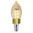 2 Pack 5W LED Crystal Candle Bulb Dimmable 3000K Warm White E14