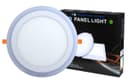 18w LED Round Recessed Ceiling Panel Light Dual Colour Cool White Green Ring 