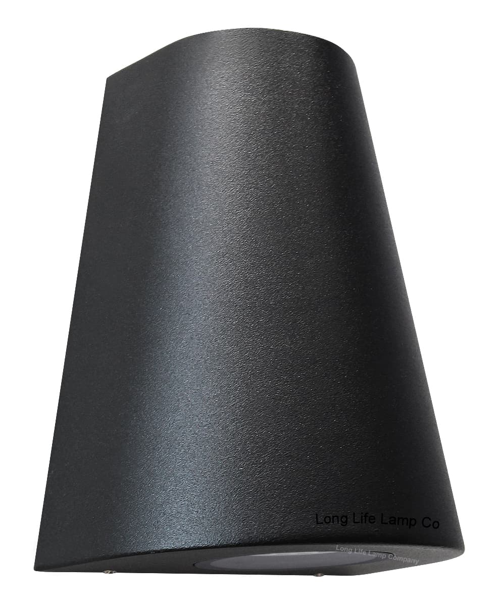 Cone Shape Up Down Outdoor Wall Light Stainless Steel Black Finish ZLC070B 