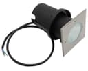 10w LED Outdoor Ground Walkover Light Square Cool White Brushed Chrome Finish GL04CW 