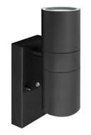 Black Outdoor Up Down Wall Light Dusk Till Dawn Sensor Stainless Steel IP65 ZLC090B