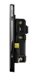 Single Wall Socket Switched Black Nickel 1 Gang Screwless 13a Single Pole N405GME