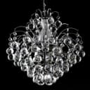 Droplet Fountain Crystal Chandelier Ceiling Pendant Light Reflect Chrome Finish and Real Crystals 